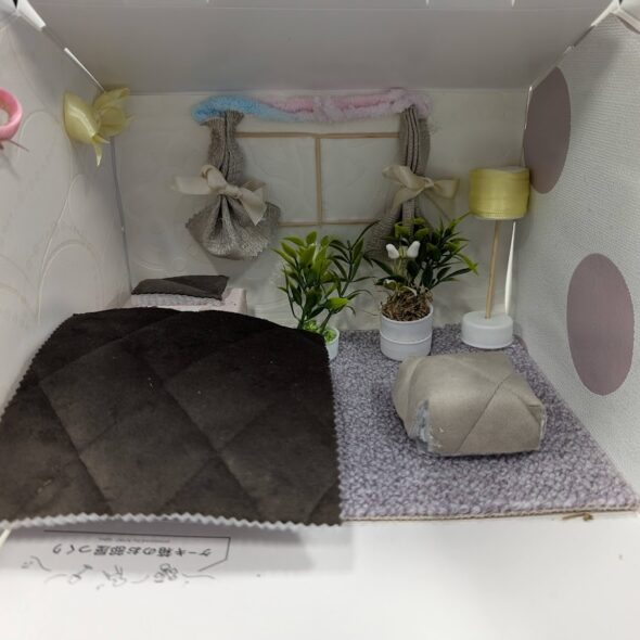 親子インテリア教室<br>ケーキ箱のお部屋づくり